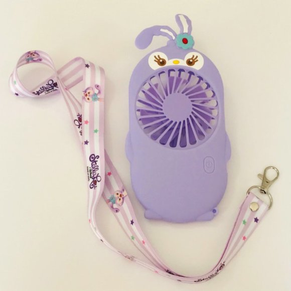 Portable USB Rechargeable Handheld Pocket Mini Fan Purple - Picture 8 of 8